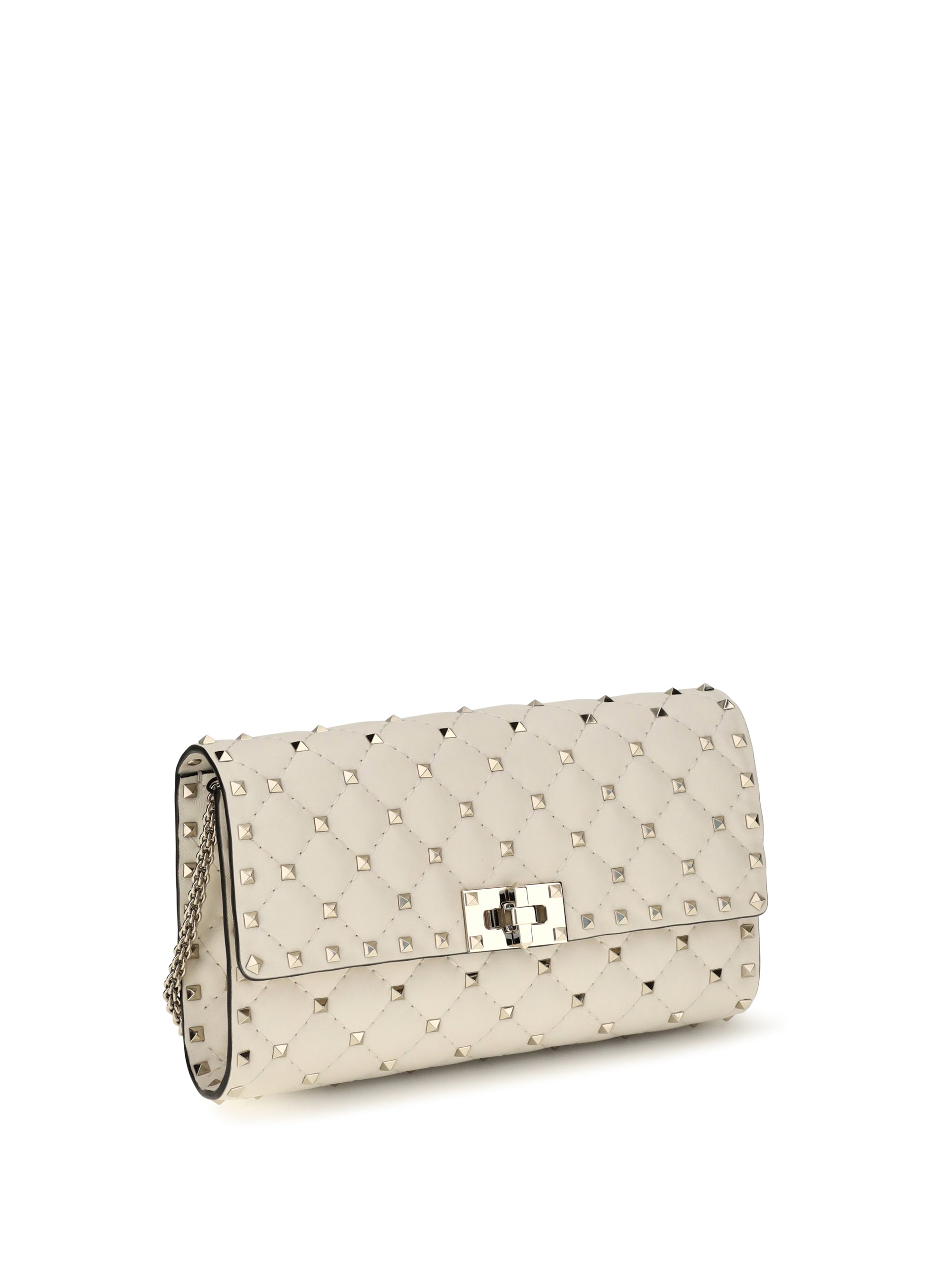 rockstud spike quilted nappa shoulder bag