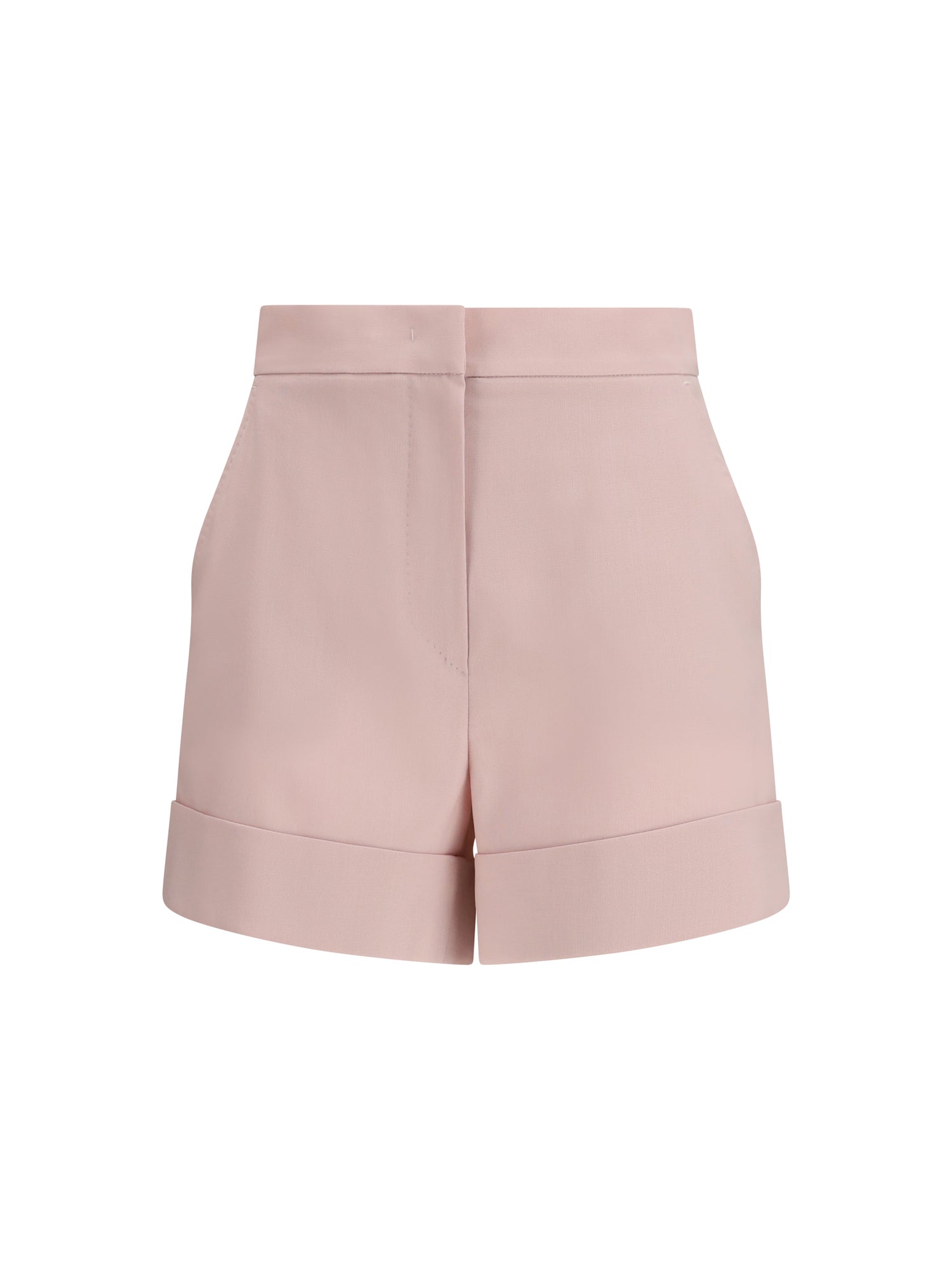 MAX MARA 38 mohair and silk canvas shorts 