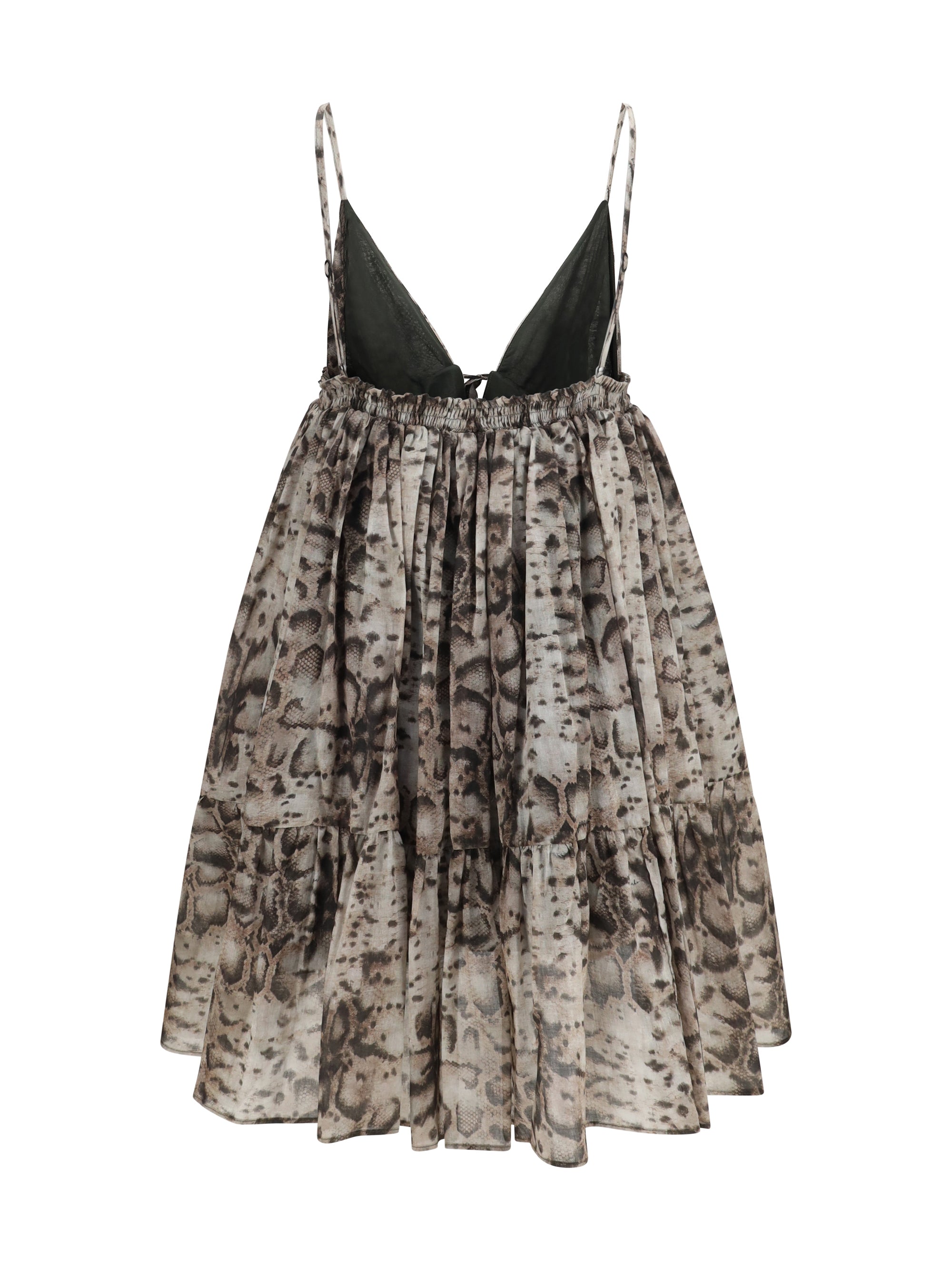short snake-print dress