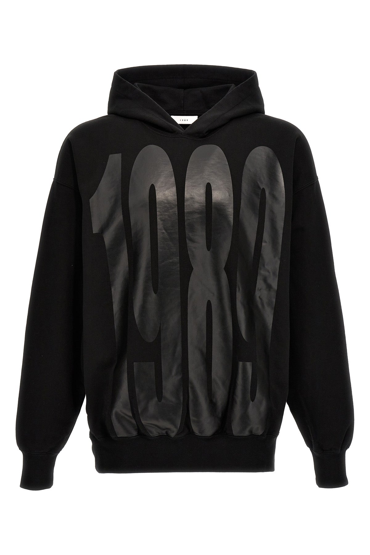 1989 faded logo cotton hoodie