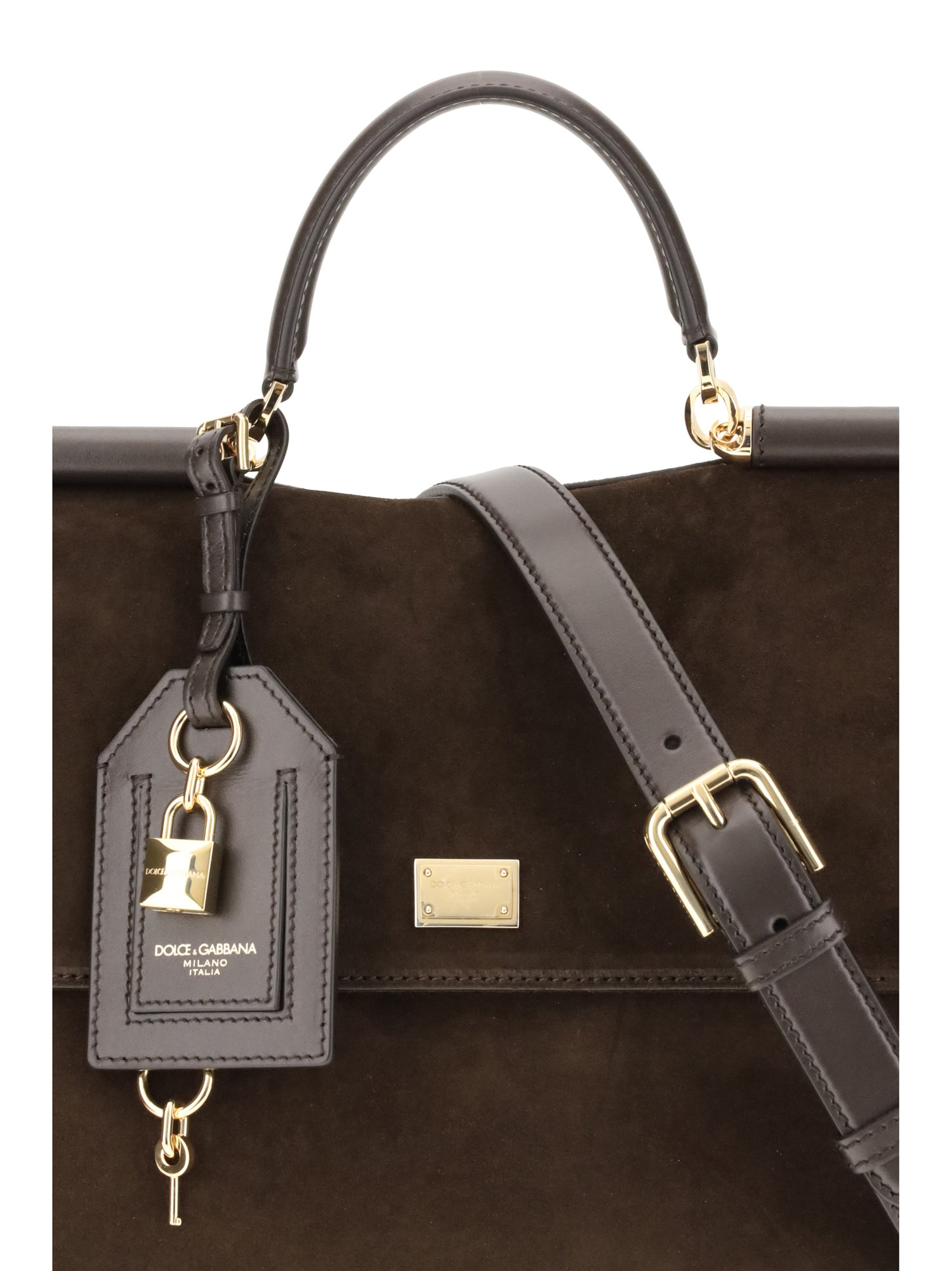 DOLCE &amp; GABBANA OS sicily suede handbag