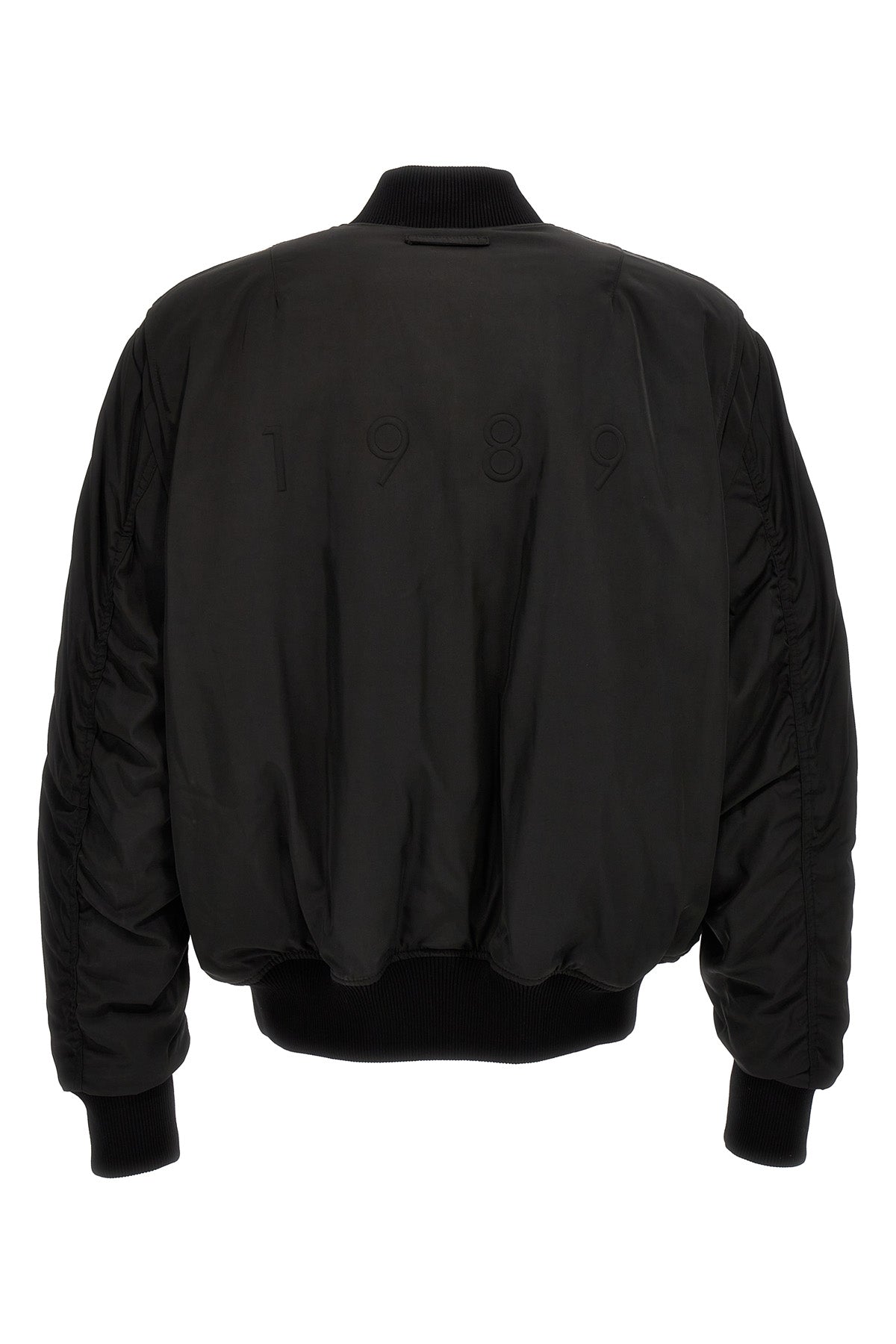 padded nylon bomber jacket