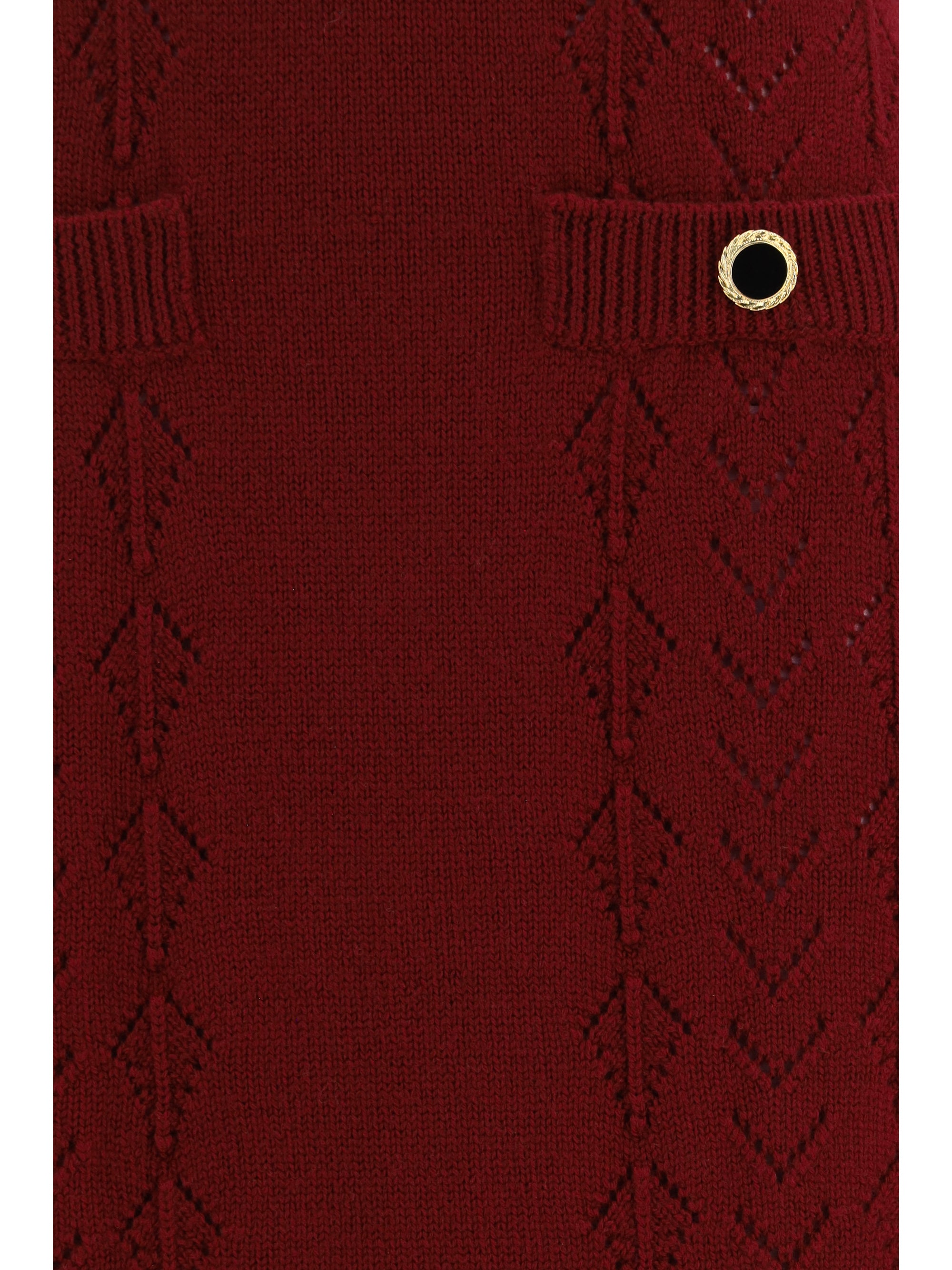 merino wool midi skirt