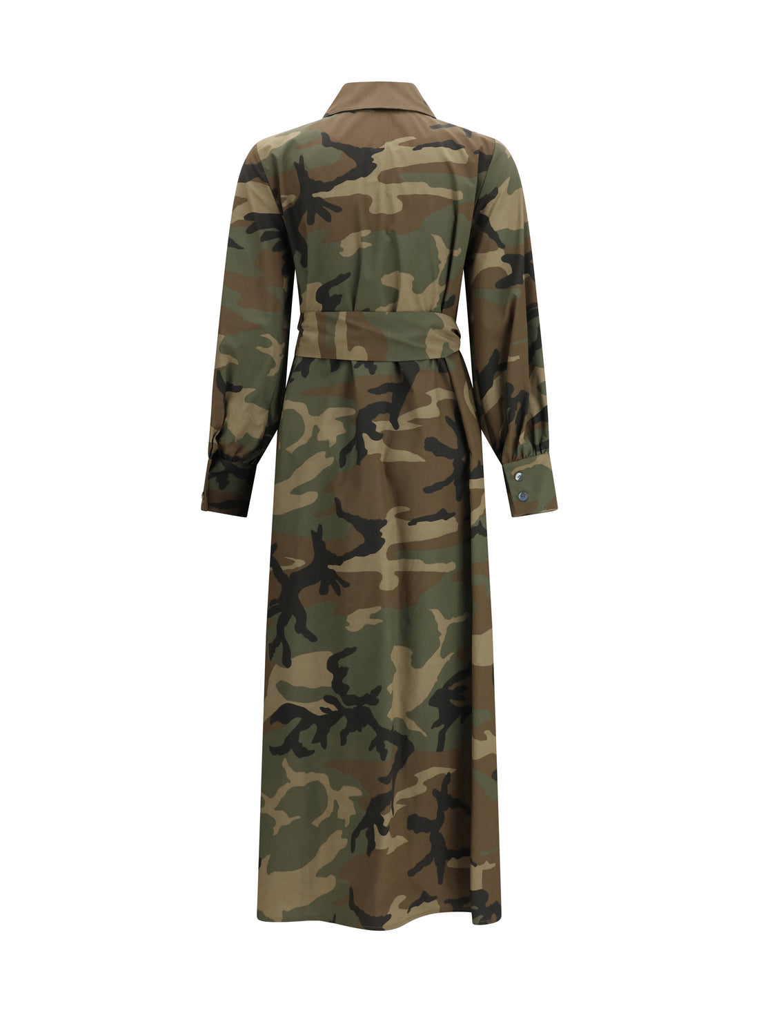 ELLA 42 long camouflage dress in cotton