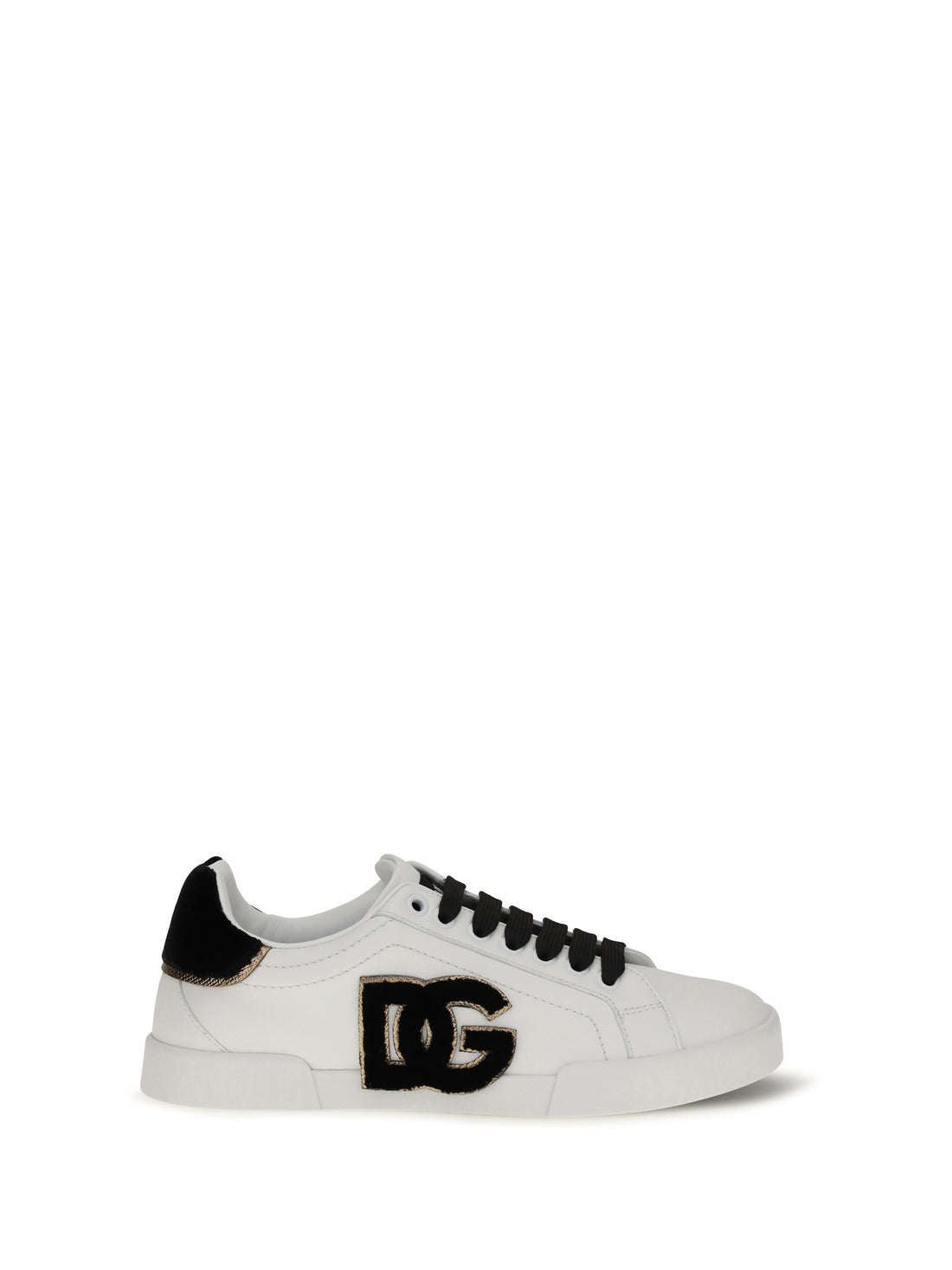 DOLCE &amp; GABBANA 36 leather sneakers with logo