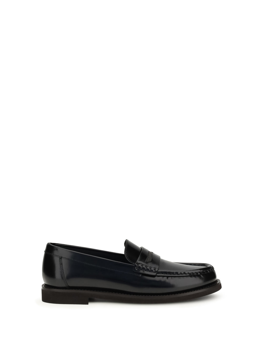 BRUNELLO CUCINELLI 38.5 loafers with jewel decoration