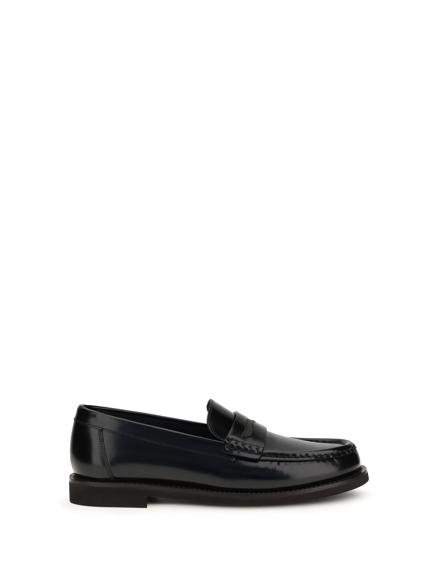 BRUNELLO CUCINELLI 38.5 loafers with jewel decoration