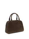 antigona east-west soft medium suede handbag