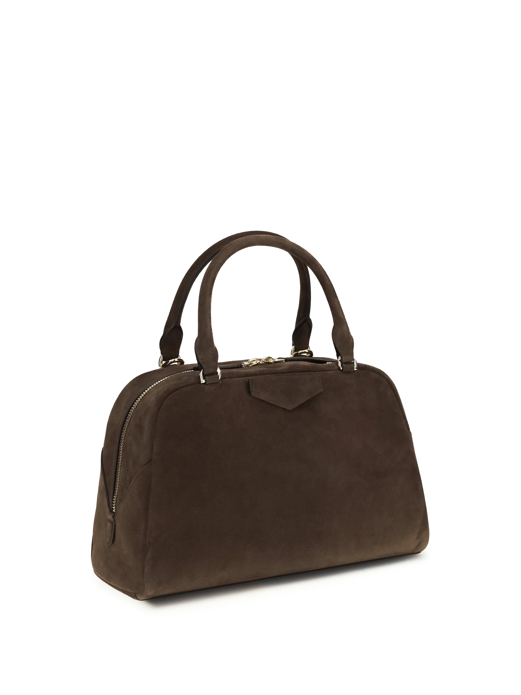 antigona east-west soft medium suede handbag