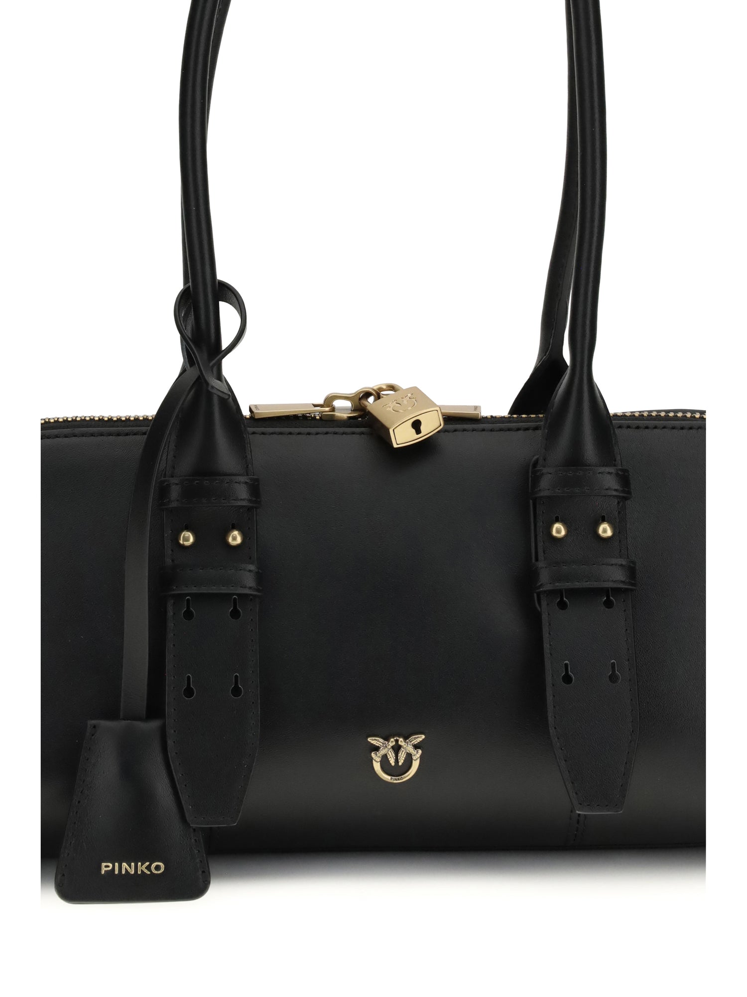 PINKO OS large bowling baguette shoulder bag