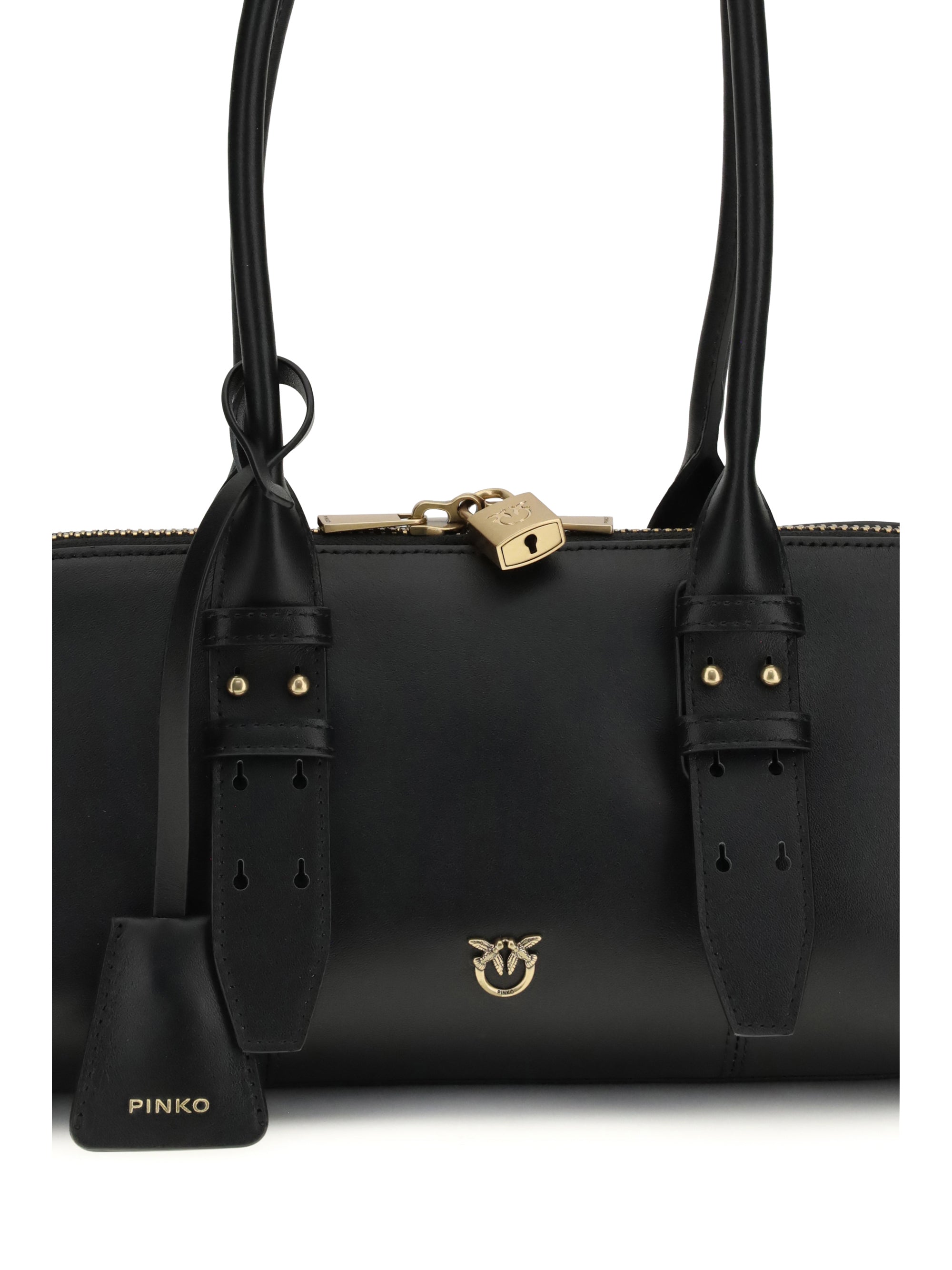 PINKO OS large bowling baguette shoulder bag