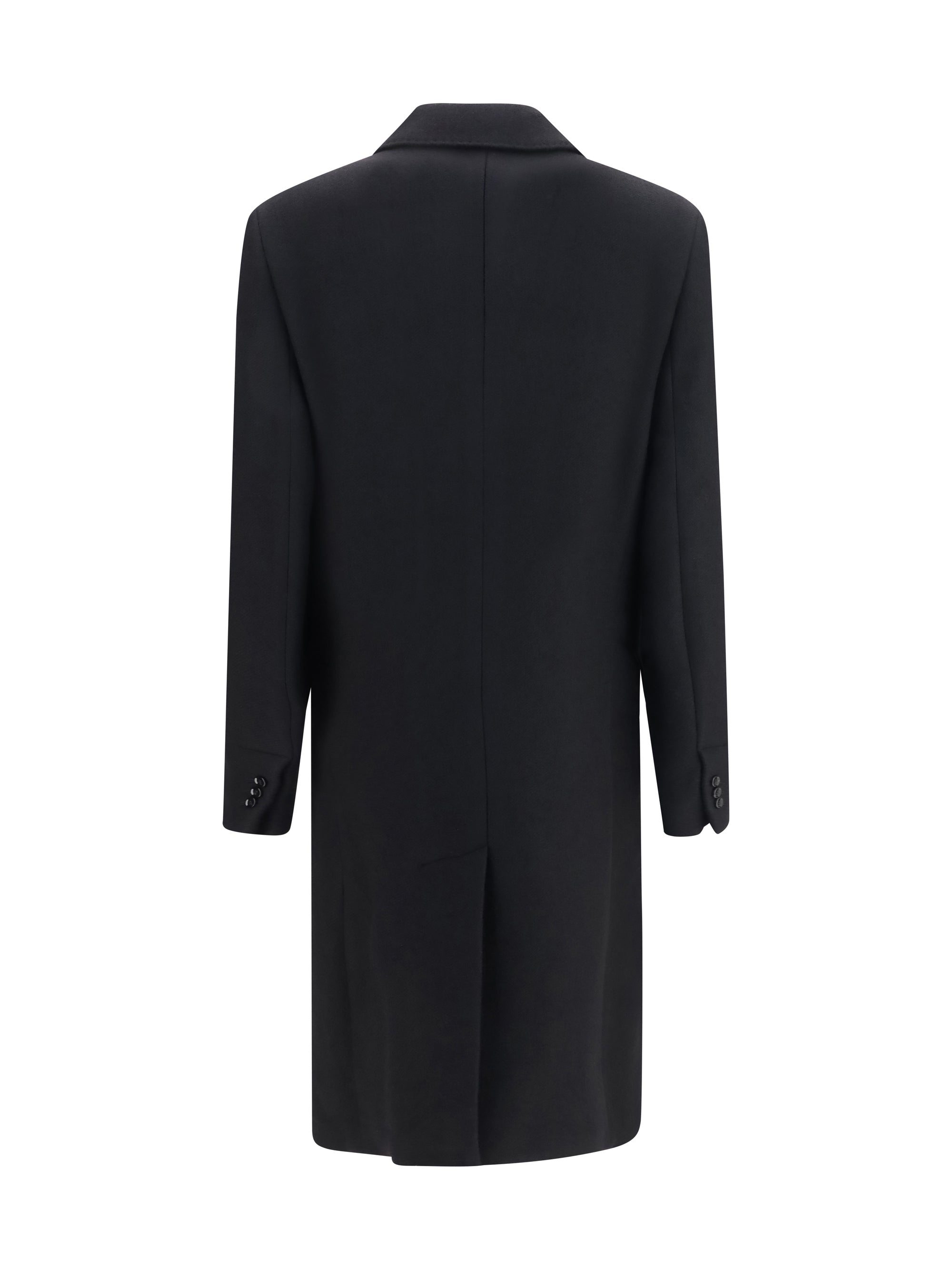 double-breasted wool coat