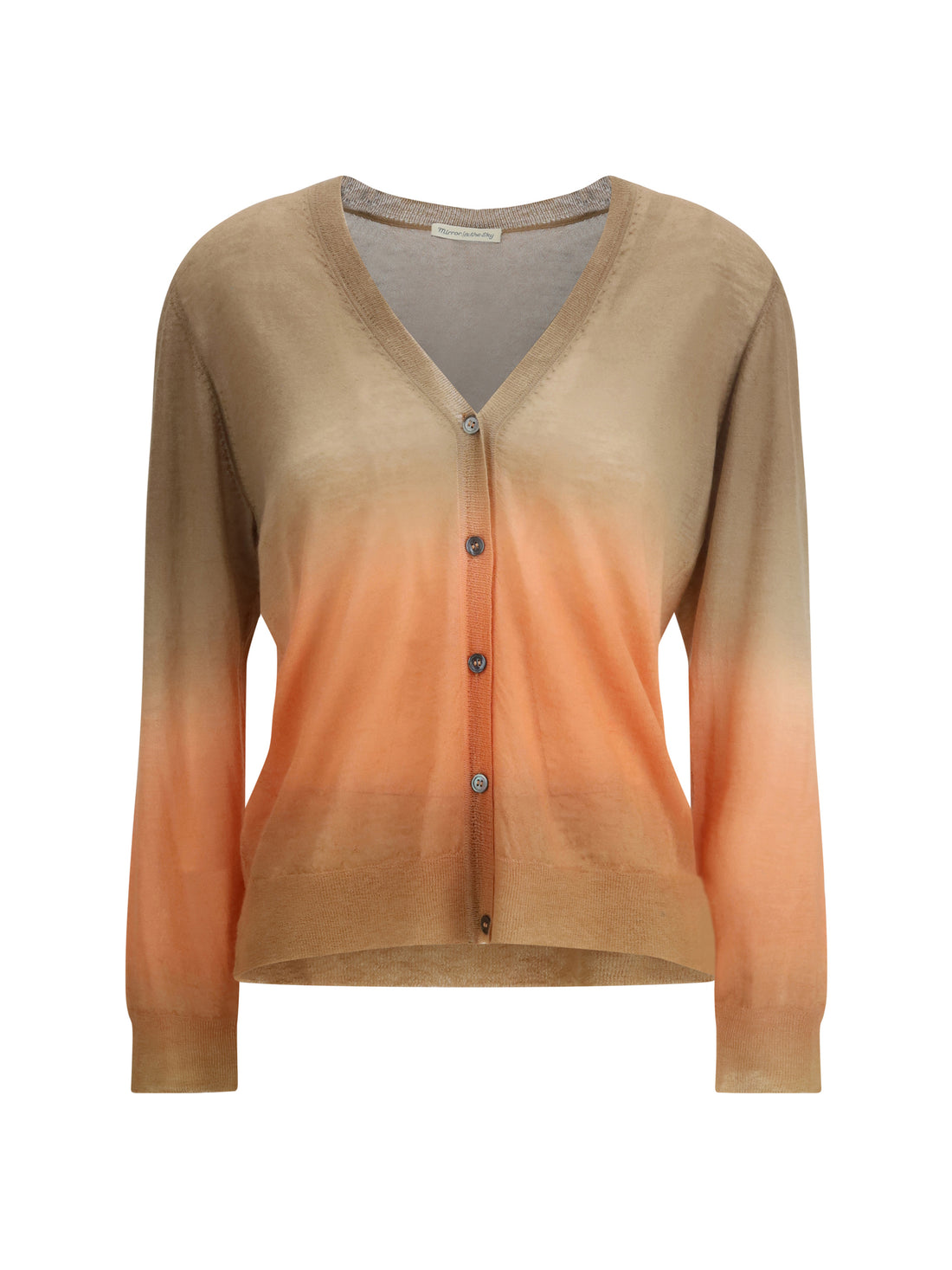 MIRROR IN THE SKY L gradient effect surya henley cardigan