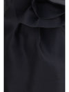 wool and silk mini skirt with floral details