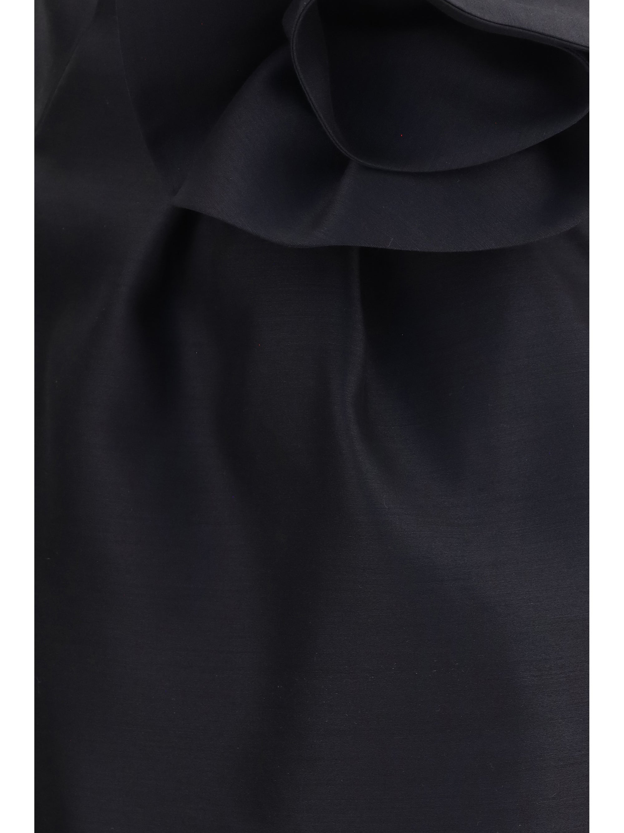 wool and silk mini skirt with floral details