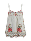 floral embroidered top