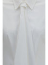 cotton blend shirt with tie