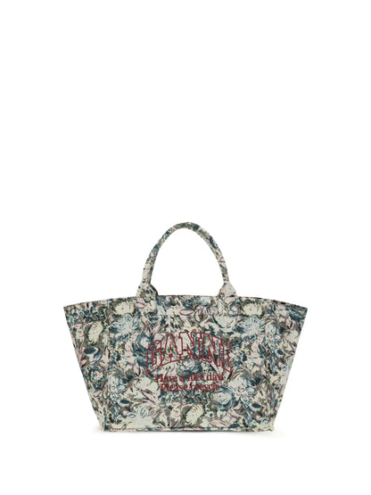 GANNI OS tapestry xxl tote bag