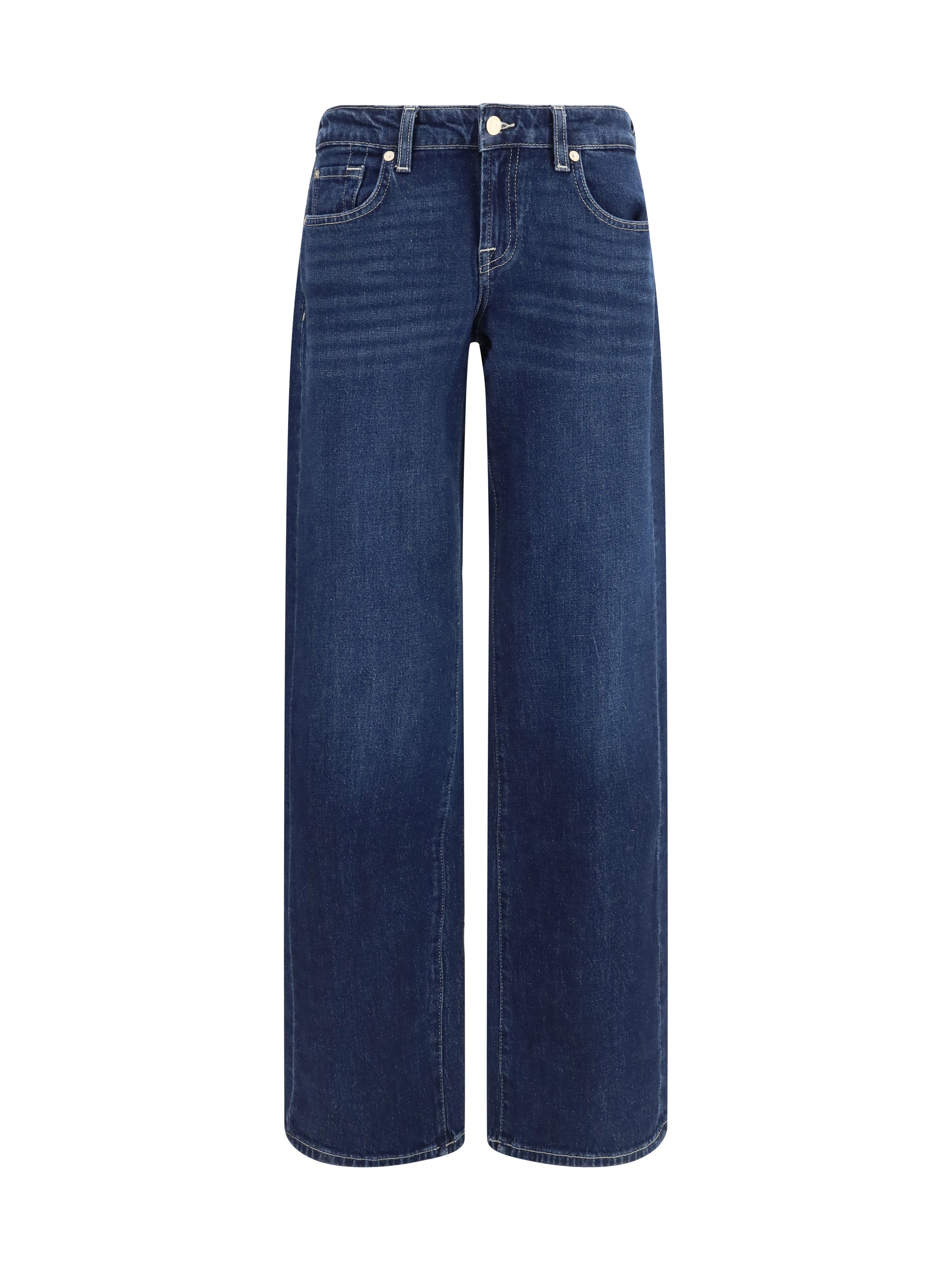 low straight jeans