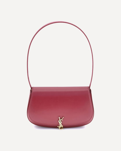 Saint Laurent Mini Voltaire Shoulder Bag Bordeaux
