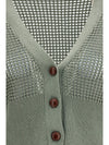 sequined mesh cardigan