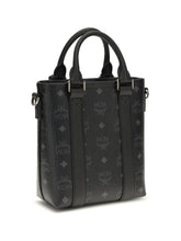 MCM OS aren mini printed canvas tote bag
