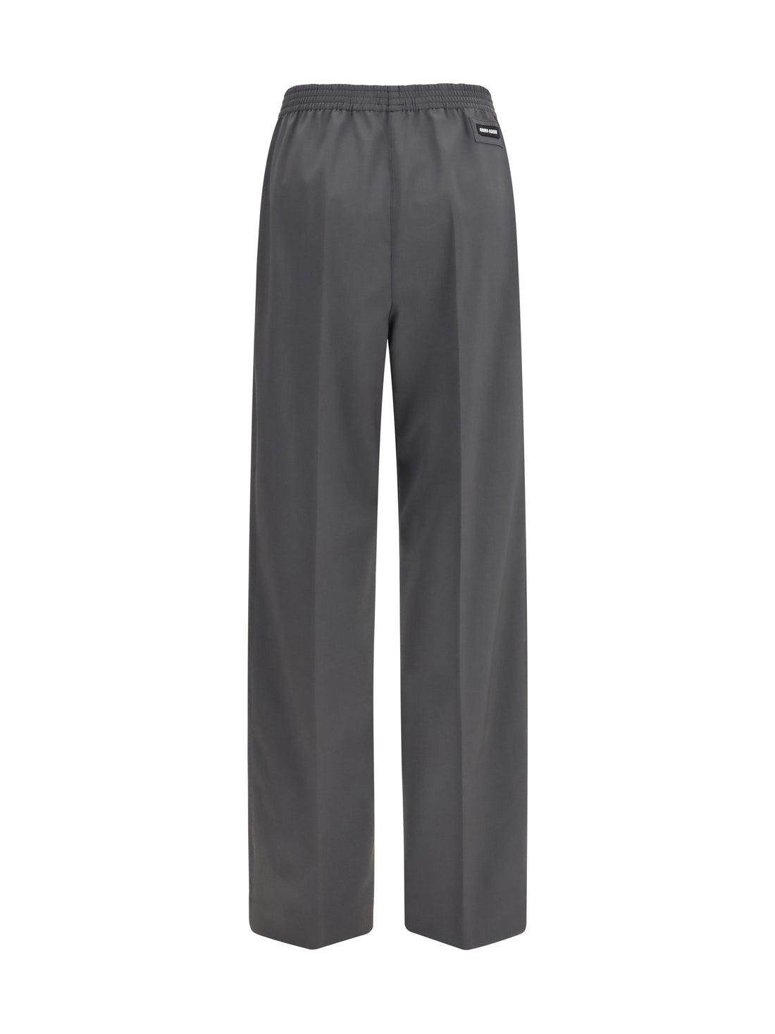 MIU MIU 38 elasticated straight leg wool pants