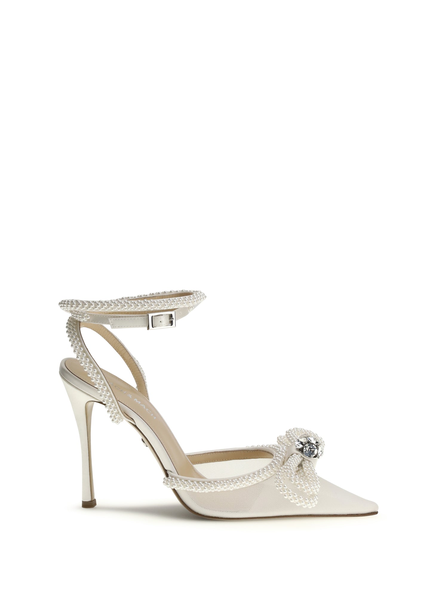 MACH &amp; MACH 36 double bow satin pumps