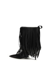 BALENCIAGA 36 avenue fringe ankle boots