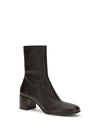 stretch nappa leather ankle boots