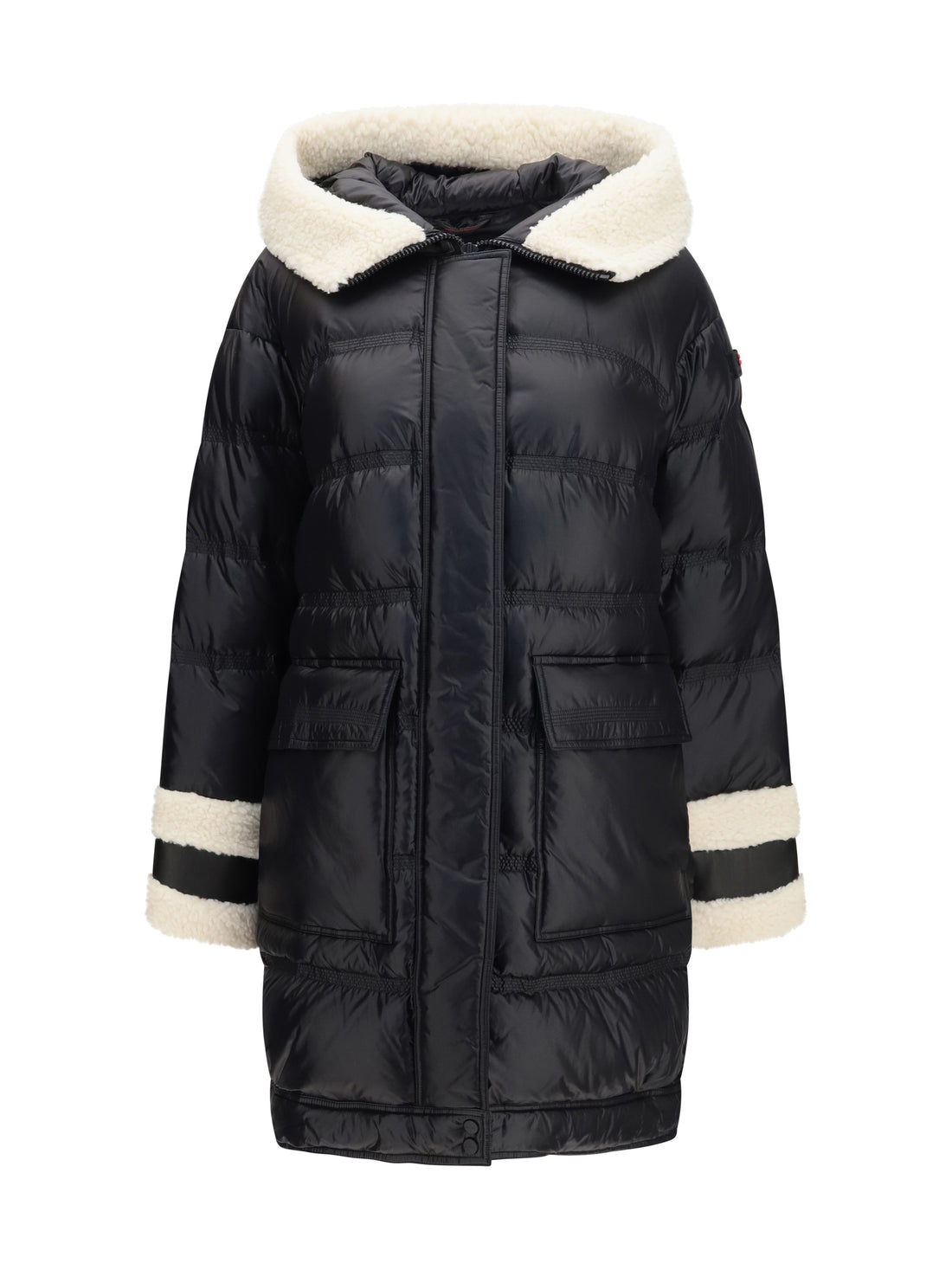 PEUTEREY 40 kunto bg 02 shearling-collar puffer jacket