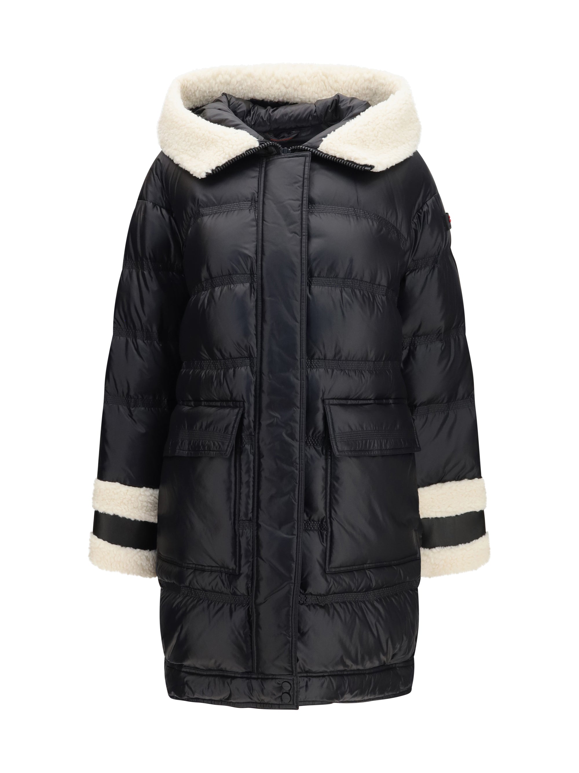 kunto bg 02 shearling-collar puffer jacket
