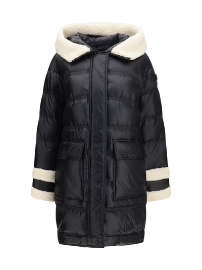kunto bg 02 shearling-collar puffer jacket
