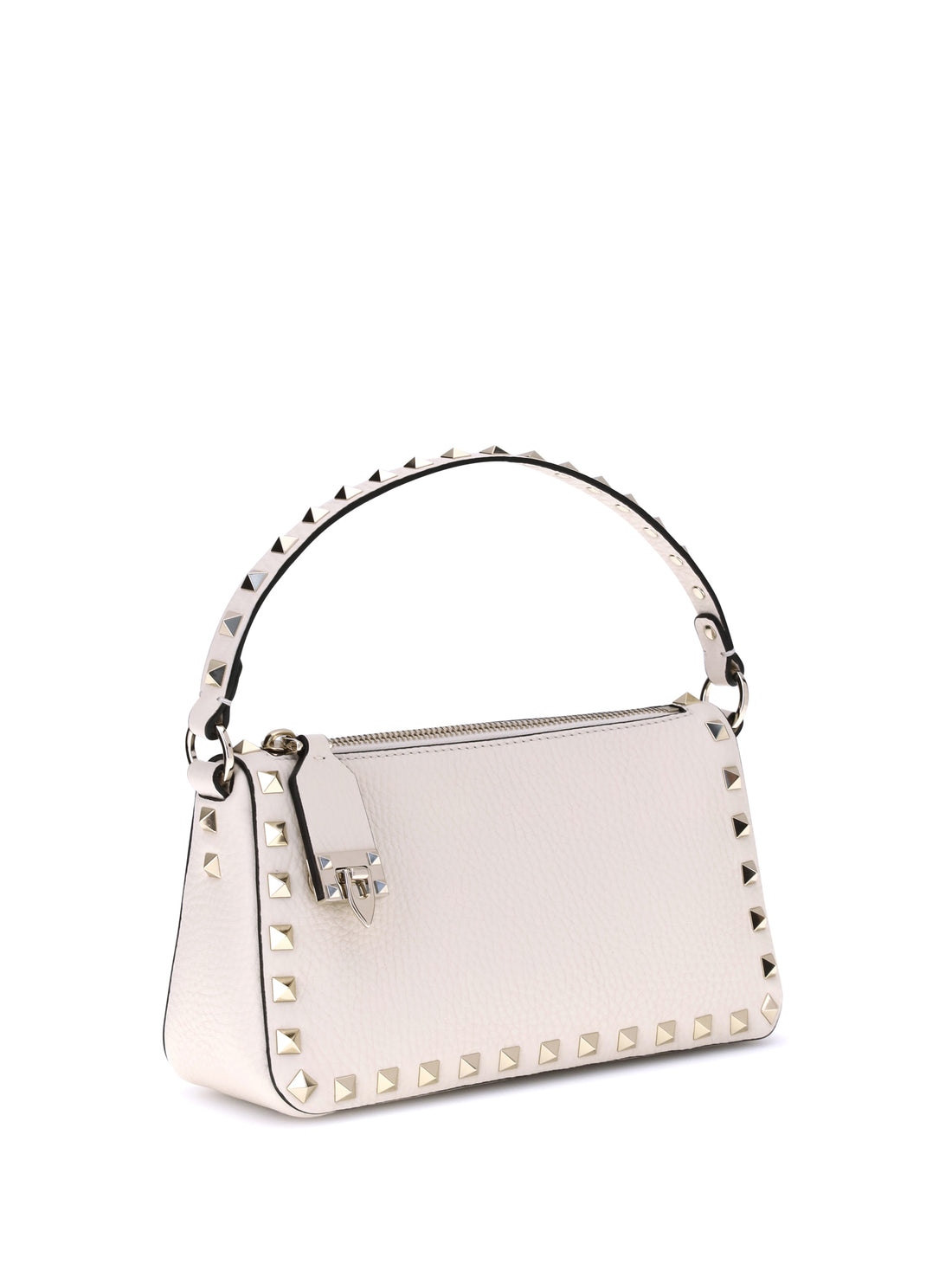 rockstud zip-up shoulder bag