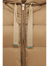 hooded down jacket in iridescent water-repellent fabric