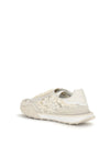 leather and lace sneakers