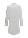raw-edge cotton mini dress
