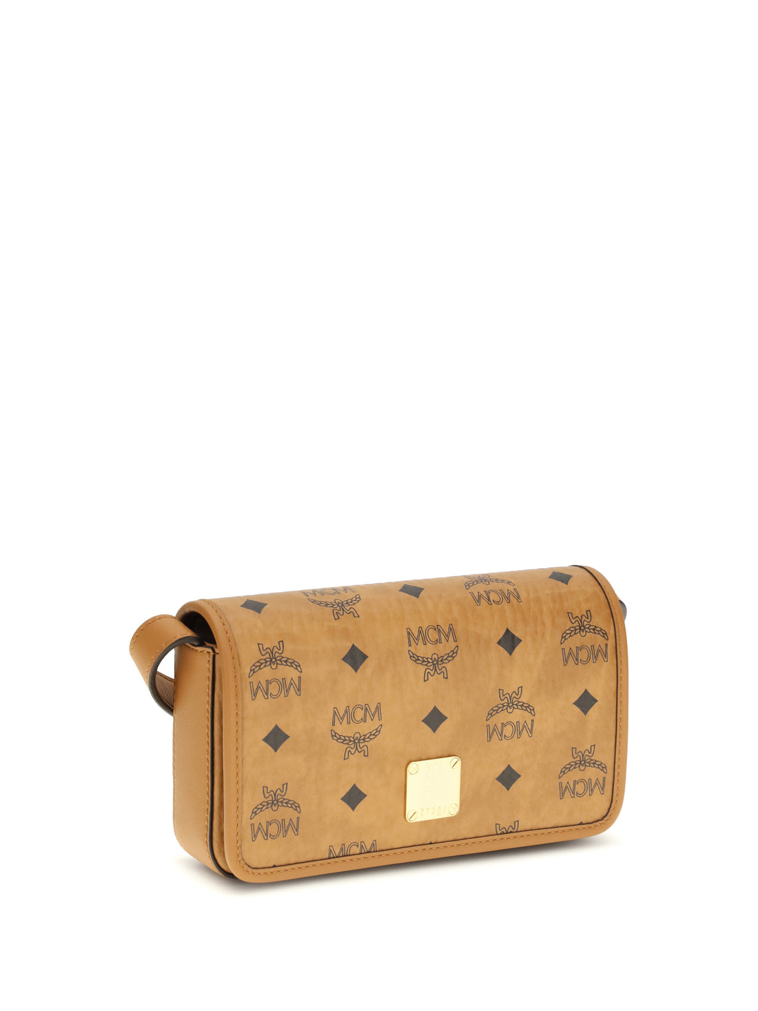 MCM OS printed canvas shoulder bag