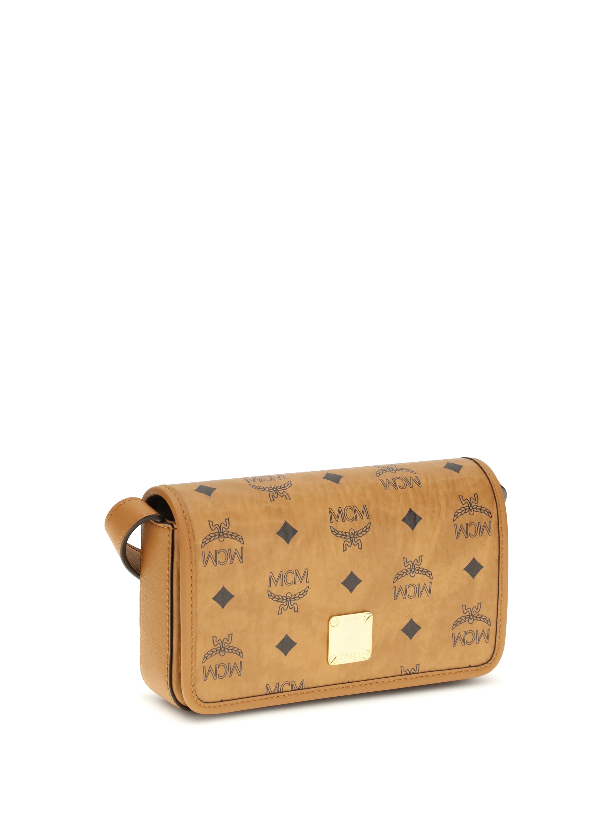 MCM OS printed canvas shoulder bag
