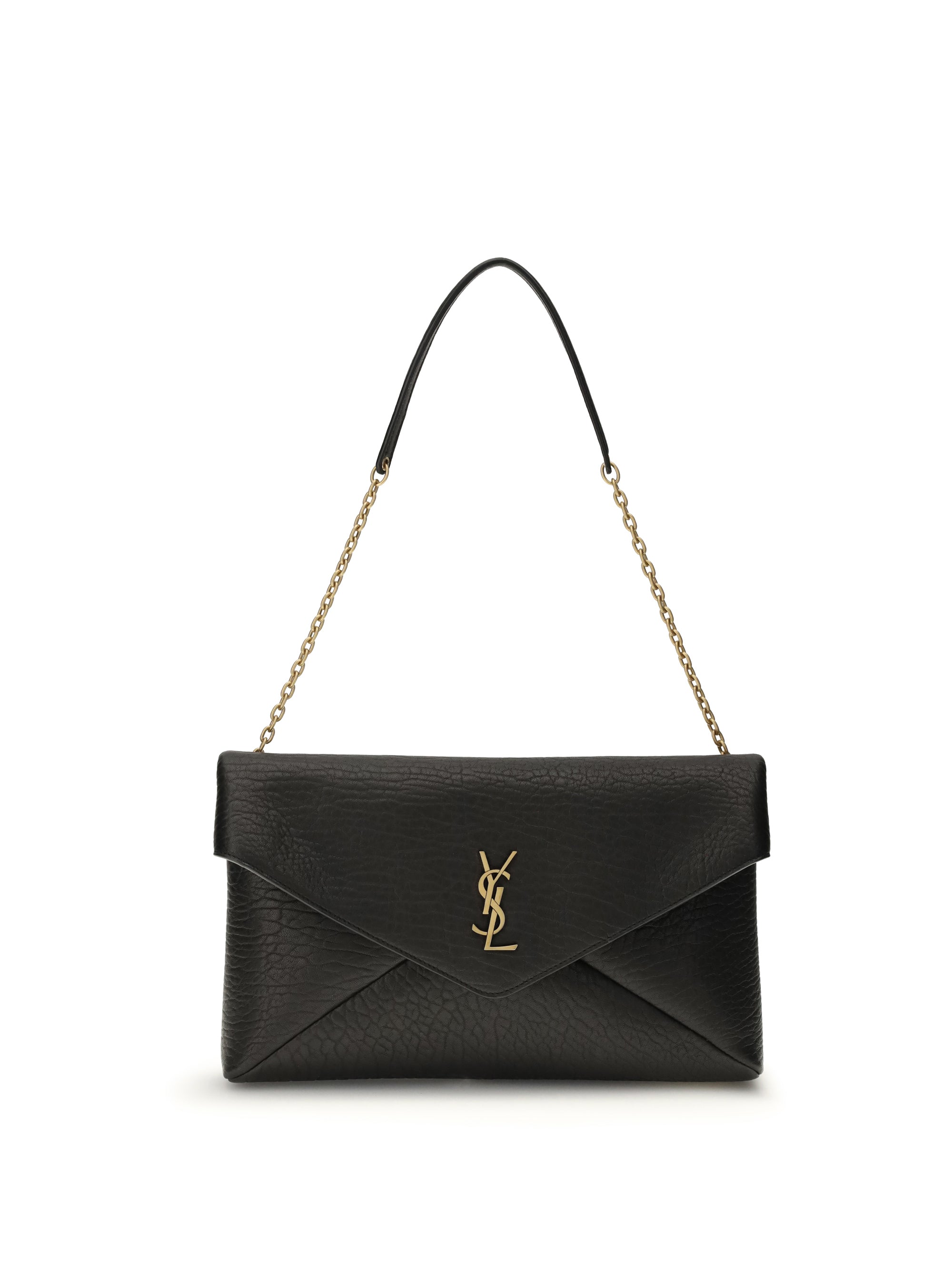 SAINT LAURENT OS envelope cassandre xxl clutch bag