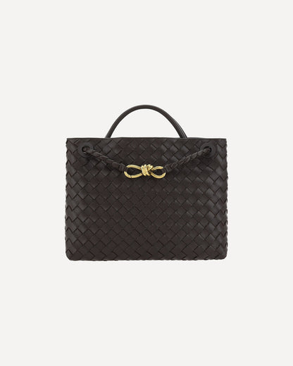 Bottega Veneta Andiamo Shoulder Bag Brown