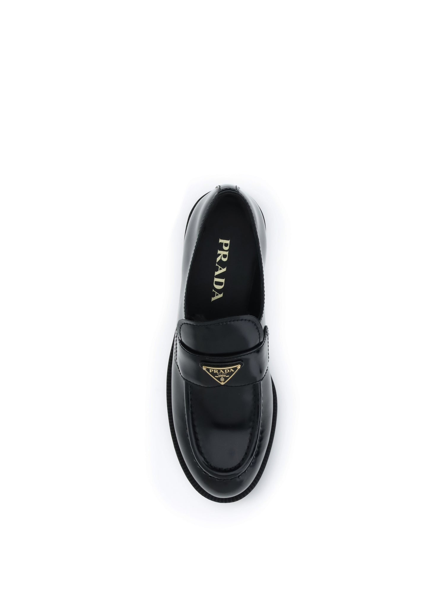 PRADA 37.5 leather loafers