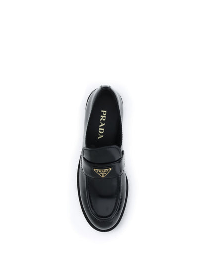 PRADA 37.5 leather loafers