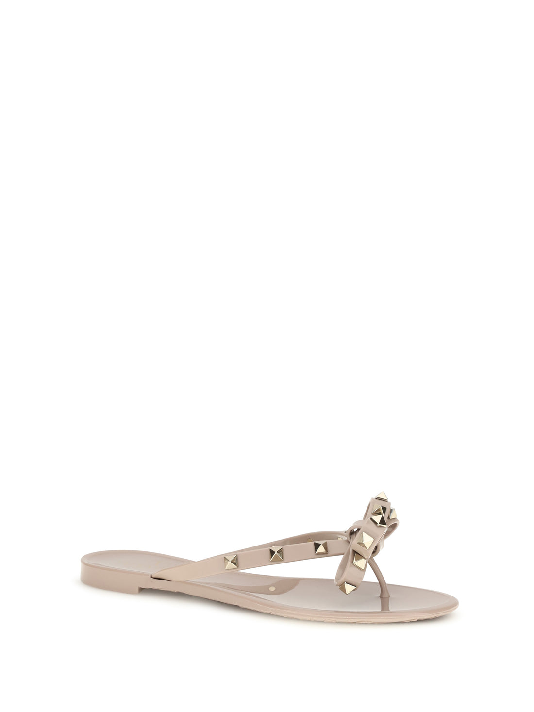 VALENTINO GARAVANI 36 rockstud flip-flop sandals in pvc