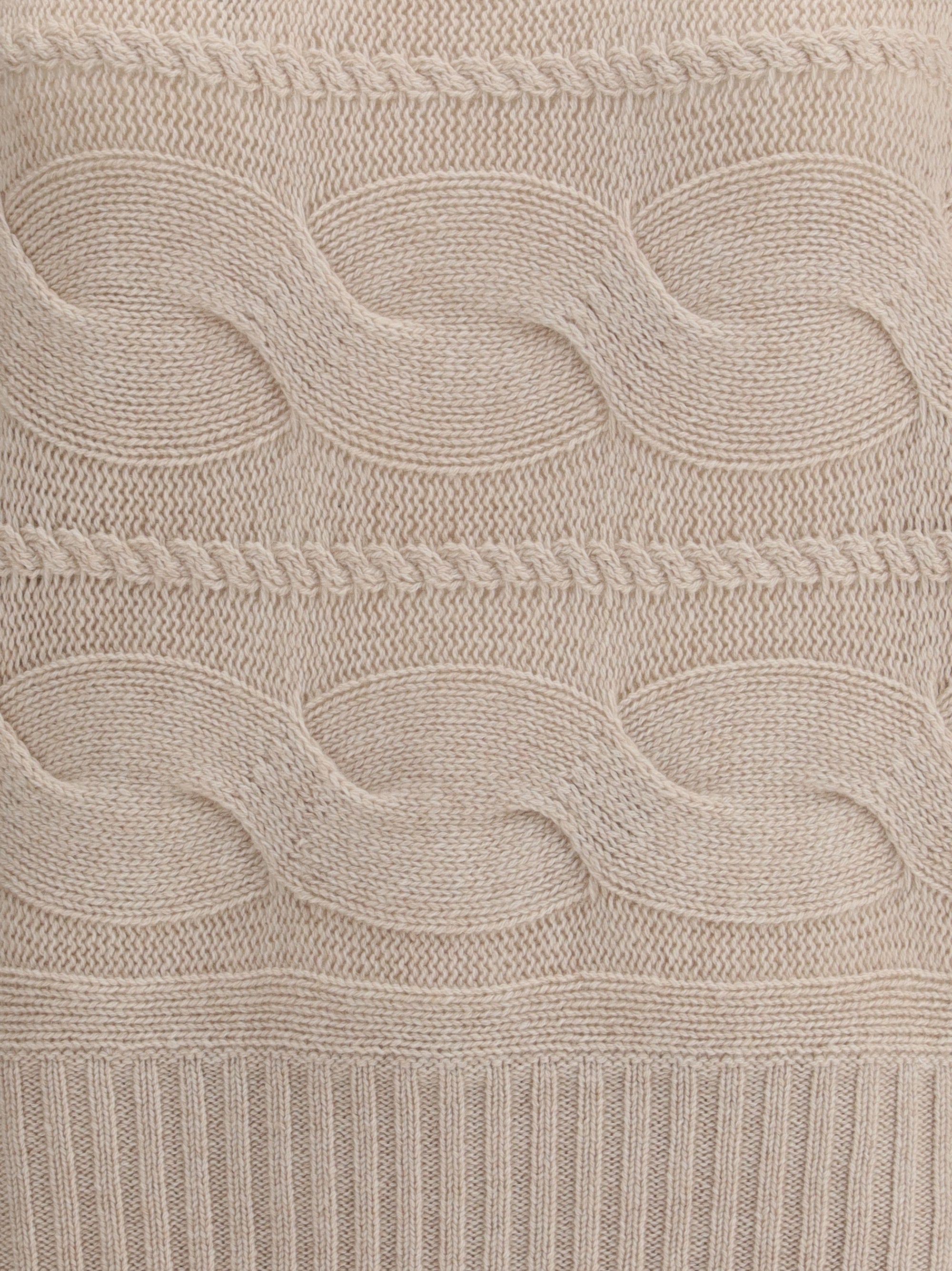 MAX MARA STUDIO L cable-knitted wool and cashmere sweater