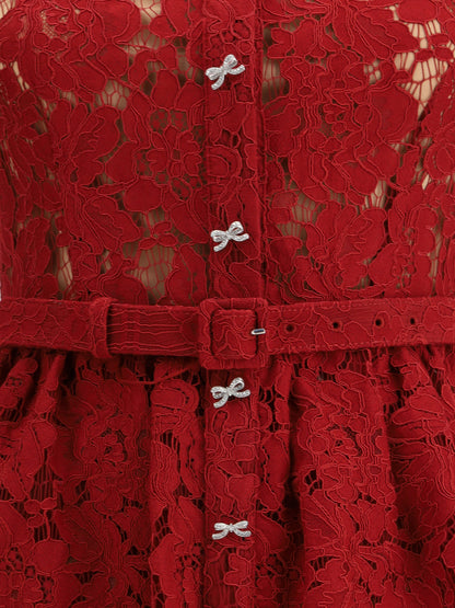 SELF-PORTRAIT 6 lace midi dress