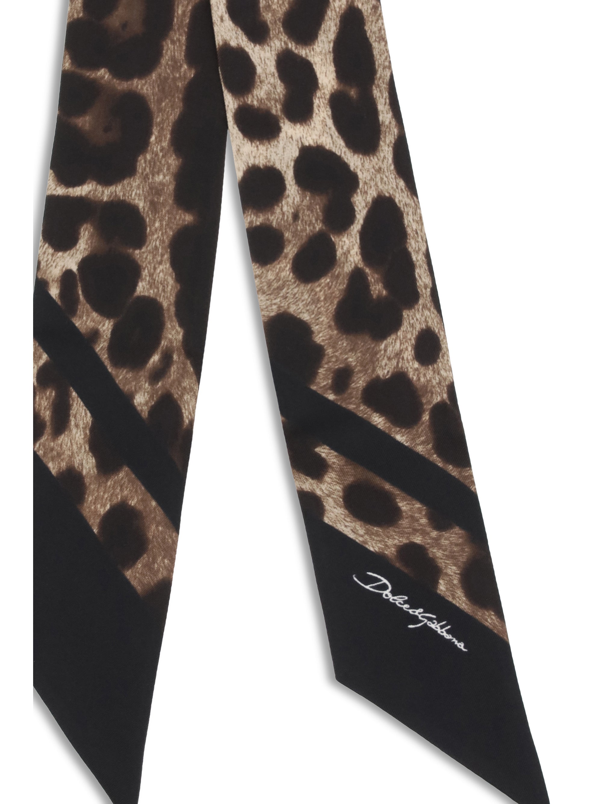 DOLCE &amp; GABBANA OS silk bandeau scarf 