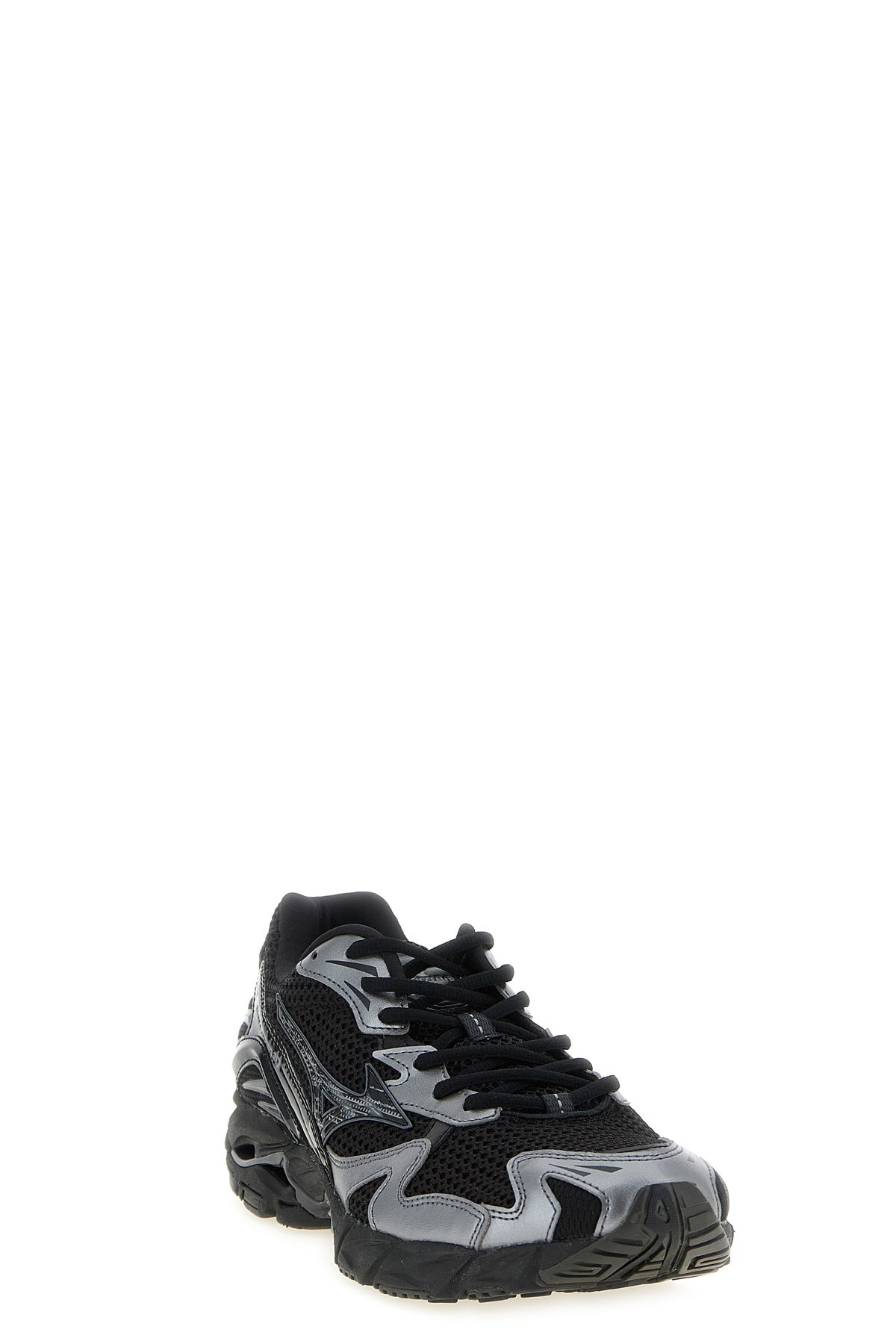 wave rider 10 mesh and laminated leather sneakers