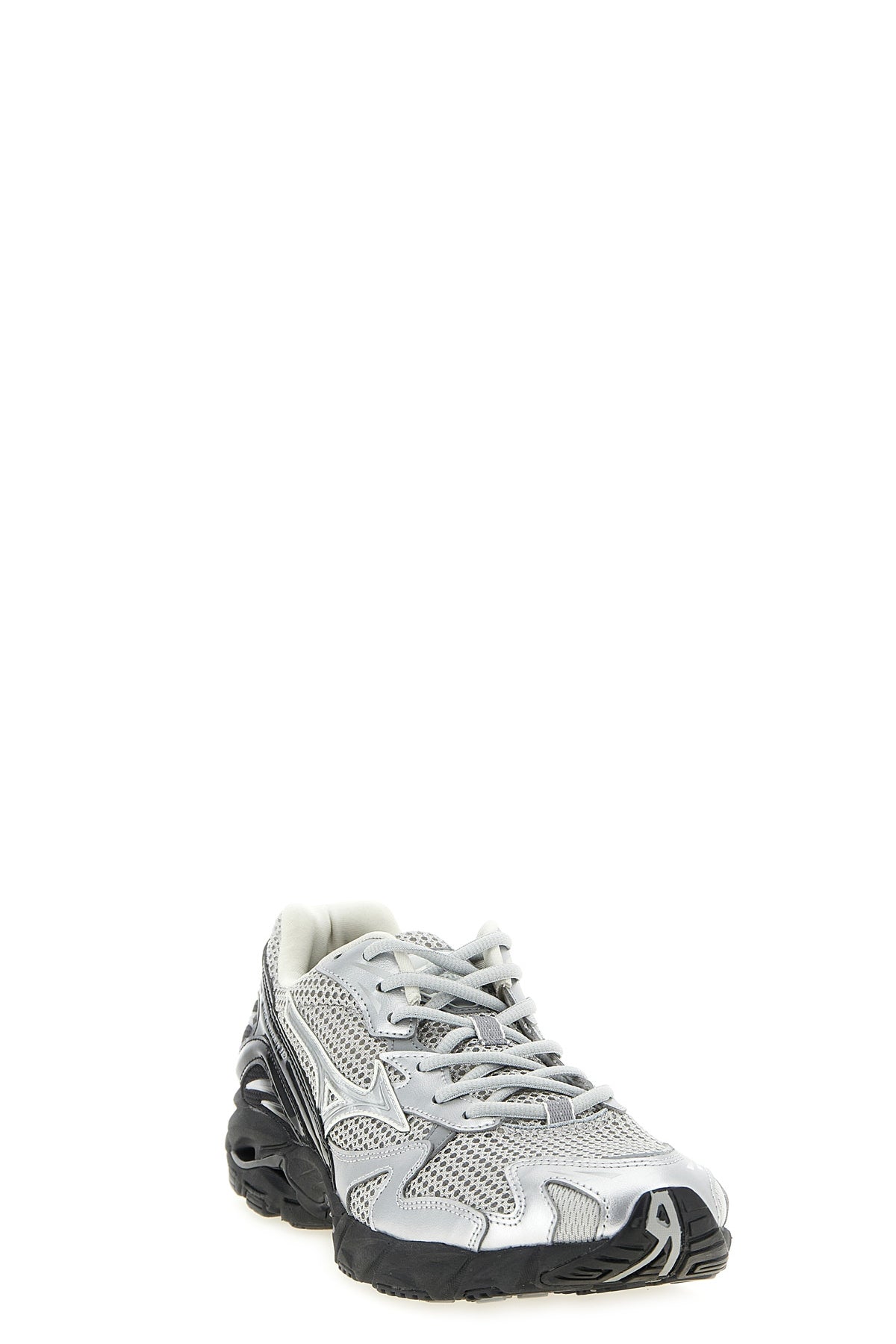 wave rider 10 mesh and laminated leather sneakers