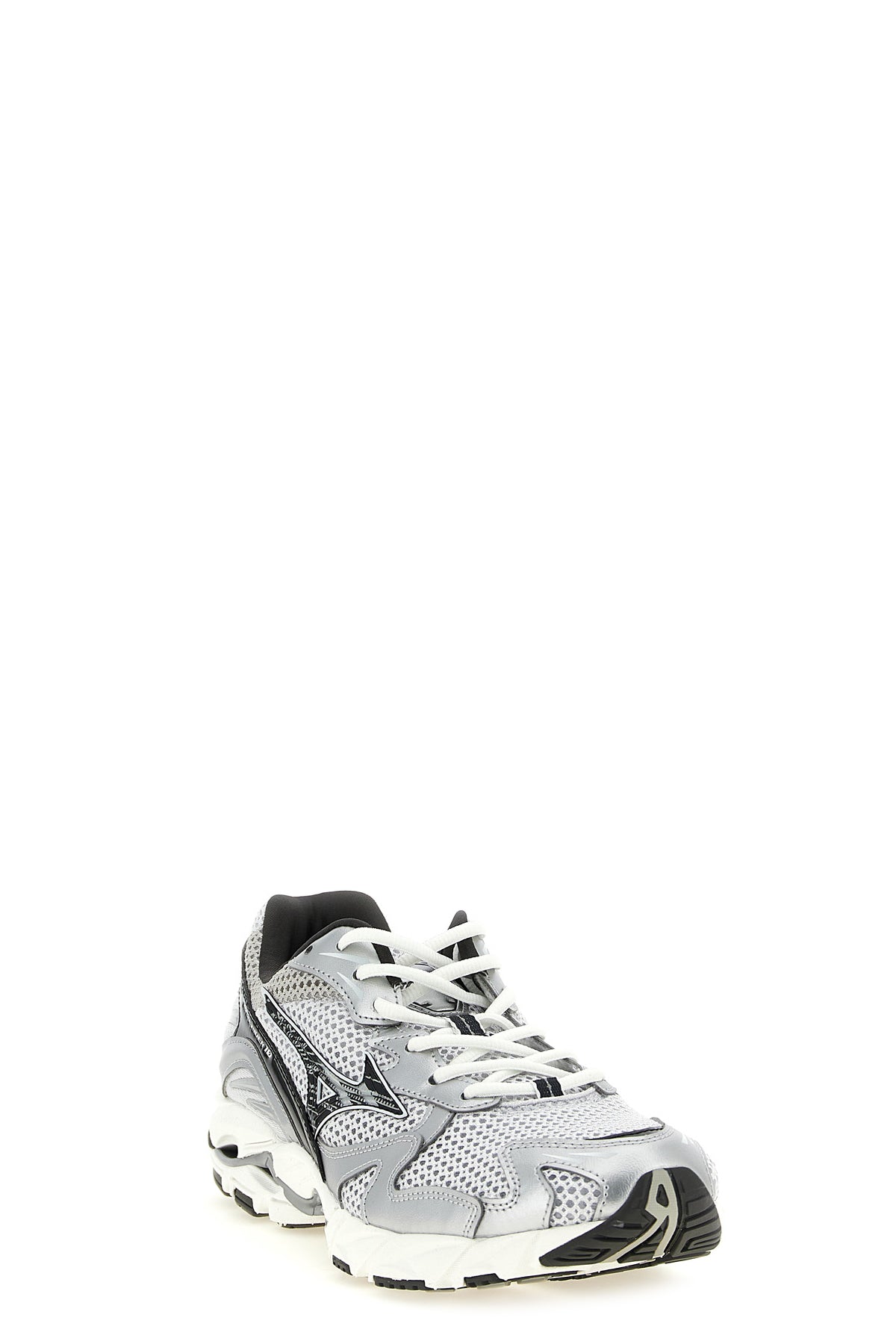 wave rider 10 sneakers in og open mesh and laminated leather